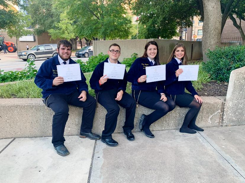 Four from Dayton FFA receive Lone Star Degree Liberty Vindicator