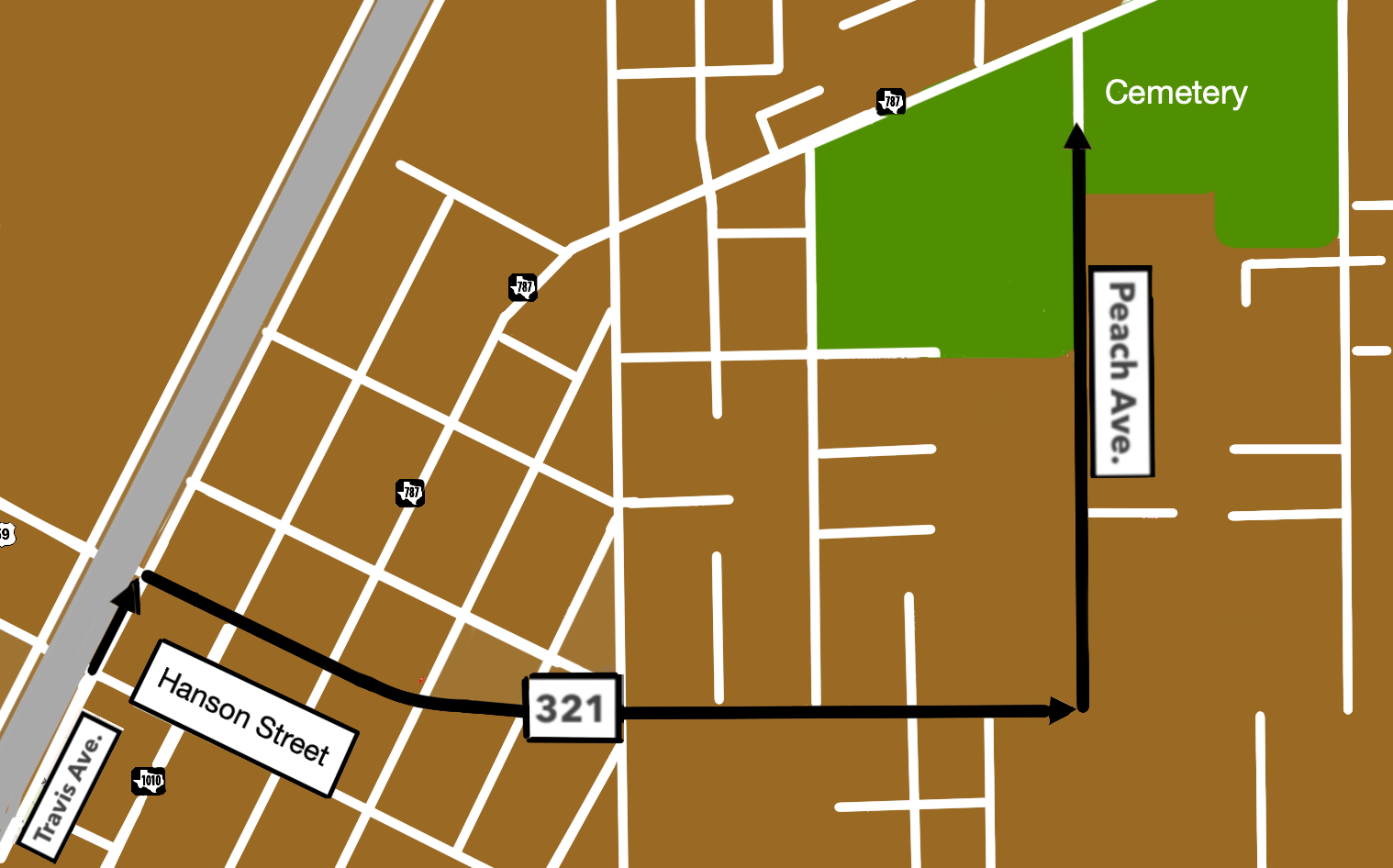 Whitten funeral procession route Liberty Vindicator