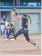 Brookelyn Taylor allowed just one hit while striking out 10 at Hamshire-Fannett on Friday night in an 11-0 victory. The Vindicator | Jerry Michalsky Article Image Alt Text