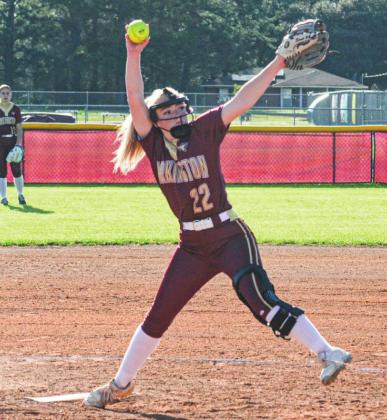 Tarkington pitcher Scout Payne got the win on the mound against Hardin on Friday night in district play. The Vindicator | Jerry Michalsky Article Image Alt Text