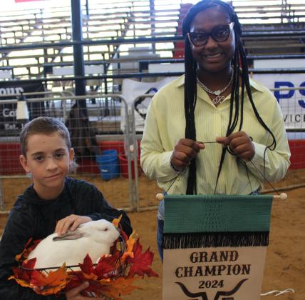 Grand Champion Market Rabbits Kaden Mosley Barbers Hill Jr FFA Article Image Alt Text
