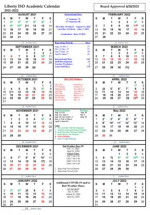 Lisd 2022 Calendar Four Day Week Coming To Lisd | Liberty Vindicator