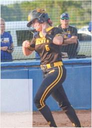 The Vindicator | Jerry Michalsky Hollie Thomas of Liberty rounds the bases after her 13th homer of the season on Friday night at Hamshire- Fannett. Article Image Alt Text