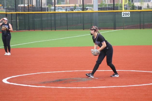 Hardin Lady Hornets hurler Reese Parker was solid Friday night, winning a pair of back to back playoff games to lead the blue and gold to a Class 3A Bi-District title. Parker pitched a combined 14 innings with 18 strikeouts on the night. The Vindicator | Article Image Alt Text