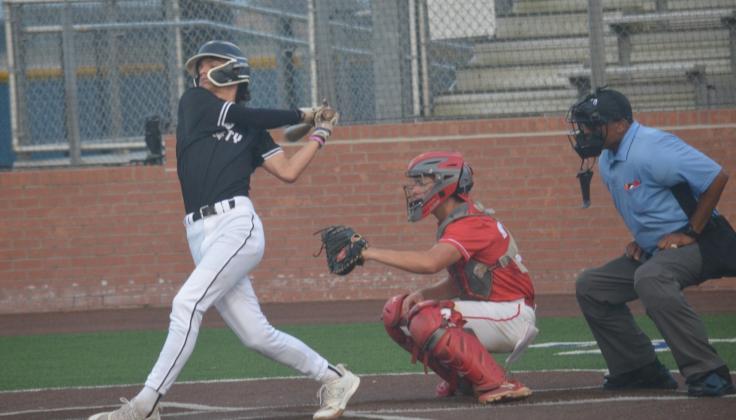 Liberty’s Jace Smart plays in the SETCA All-Star Game at Barbers Hill High School this past June. Article Image Alt Text