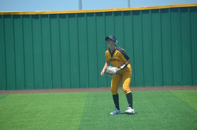 In game two of the Regional Finals, Ashlyn Cordova of Liberty looks in against Lake Belton. Article Image Alt Text