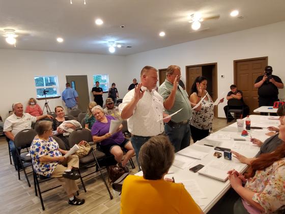Newly elected City Council members Debra Bell, Jacob Clay and Calvin Padgett are officially sworn in as part of the Plum Grove City Council. Article Image Alt Text