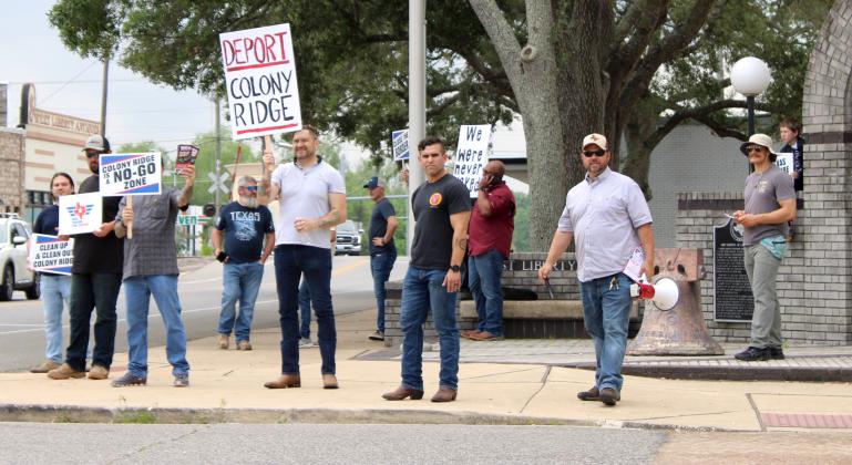 A group called Real Texans for Justice aired their frustrations over the Colony Ridge development during the weekend. The Vindicator | Russell Payne Article Image Alt Text