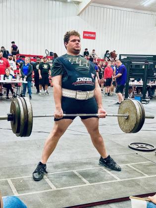 Zane Pennington had an excellent showing at the state powerlifting meet, placing 8th. Courtesy Photo Article Image Alt Text
