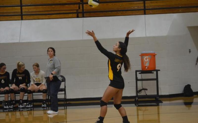 Junior Breezy Pantalion led the Liberty Lady Panthers volleyball team on the all-district team by being named to the first team.